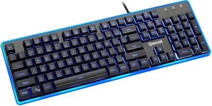 Grega Tech Play Redragon Dyaus Pro K509 Wired USB Standard Gaming Keyboard Compatible with Desktop, Laptop, Mac stand support,multimedia_keys,K509