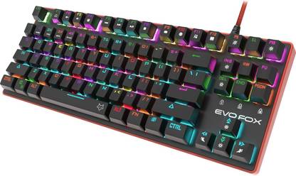 AMKETTE Katana Pro Mechanical Wired USB Tenkeyless Gaming Keyboard Compatible with Desktop, Laptop, Mac with gaming mode ,multimedia_keys,Katana Pro