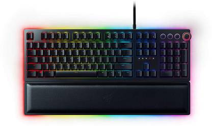 Razer Huntsman Elite Opto-Mechanical RZ03-01870100-R3M1 Wired USB Standard Gaming Keyboard Compatible with Desktop, Laptop, Mac