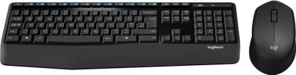Logitech MK345/Wireless Compact,Win Mac,Desktop,Tablet,Smartphone,LaptopCompatible Wireless Standard Laptop Keyboard Compatible with Desktop, Laptop, Tablet, iPad, Mac Full-Sized Keyboard with Palm Rest & Comfortable Right-Handed Mouse, 2.4 GHz