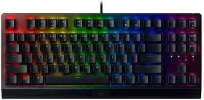 Razer BlackWidow V3 Tenkeyless Wired USB Standard Gaming Keyboard Compatible with Desktop, Laptop, Mac