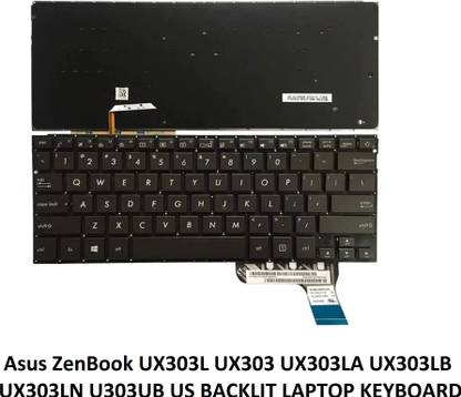 ROTECH SOLUTIONS COMPATIBLE KEYBOARD FOR ASUS ZenBook UX303L UX303 UX303LA BACKLIT Internal Laptop-size Laptop Keyboard Compatible with Desktop, Laptop, Mac