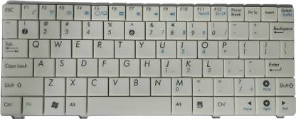 SOLUTIONS-365 COMPATIBLE LAPTOP KEYBOARD FOR ASUS T91 WITHOUT BACKLIT WHITE US Internal Laptop-size Laptop Keyboard