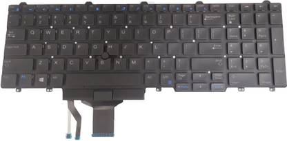 SOLUTIONS-365 Dell Latitude E5550 Precision 3510 7510 7710 BLACK WITH BACKLIT & WITH MOUSE US Internal Laptop-size Laptop Keyboard