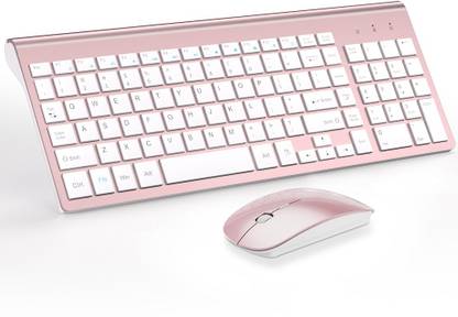 Topmate KM9000 Ultra Slim Keyboard and Mouse Set for Laptop Wireless Standard Laptop Keyboard