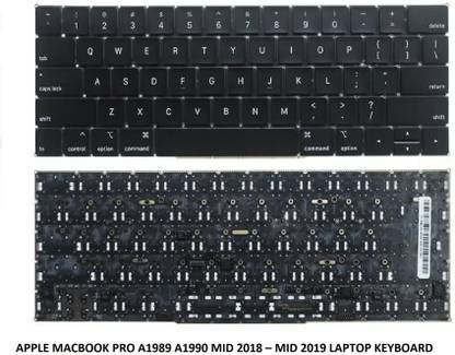 ROTECH SOLUTIONS COMPATIBLE KEYBOARD FOR APPLE MACBOOK PRO A1989 A1990 MID 2018 MID 2019 BACKLIT Internal Laptop-size Laptop Keyboard