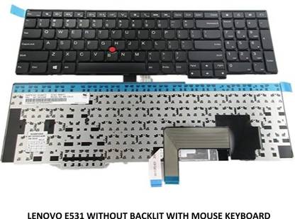 ROTECH SOLUTIONS COMPATIBLE E531 KEYBOARD FOR Lenovo Thinkpad Edge E531 E540 WITHOUT BACKLIT Internal Laptop-size Laptop Keyboard Compatible with Desktop, Laptop, Mac