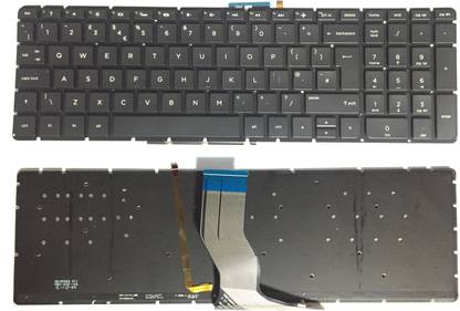 SOLUTIONS-365 COMPATIBLE HP 15-AB WITH BACKLIT BLACK UK Internal Laptop-size Laptop Keyboard Compatible with Desktop, Laptop, Mac