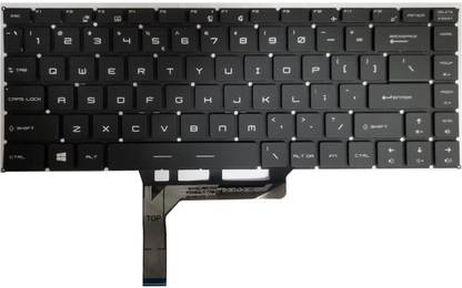 SOLUTIONS-365 COMPATIBLE FOR MSI GS65 GS65VR P65 WP65 WS65 PS63 GF63 BLACK WITHOUT BACKLIT Internal Laptop-size Laptop Keyboard