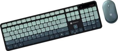 Portronics Key11 Combo Wireless Keyboard and Mouse, Rechargeable Type-C, Gradient Keys Wireless Handheld Laptop Keyboard Compatible with Desktop, Laptop, Mac