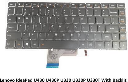 ROTECH SOLUTIONS Compatible Keyboard for Lenovo IdeaPad U430 U430P U330 U330P U330T With Backlit Internal Laptop-size Laptop Keyboard Compatible with Desktop, Laptop, Mac