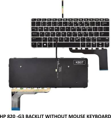 ROTECH SOLUTIONS COMPATIBLE 820-G3 KEYBOARD FOR HP EliteBook 725 G3 725 G4 BACKLIT WITHOUT MOUSE Internal Laptop-size Laptop Keyboard Compatible with Desktop, Laptop, Mac