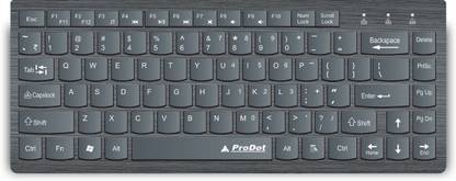 PRODOT Laptop Keypad Size 217m Mini Wired Keyboard Wired USB Handheld Laptop Keyboard Compatible with Desktop, Laptop, Mac