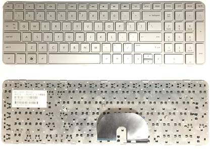 SOLUTIONS-365 COMPATIBLE HP DV6-6000 WITH FRAME WITHOUT BACKLIT SILVER US Internal Laptop-size Laptop Keyboard