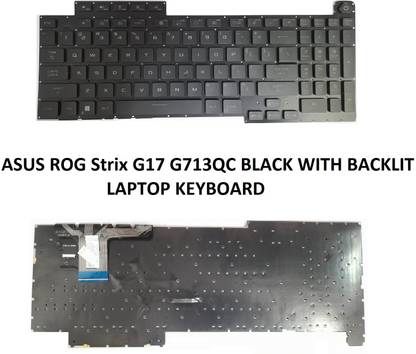 SOLUTIONS-365 COMPATIBLE KEYBOARD FOR ASUS ROG STRIX G17 G713QC WITH BACKLIT Internal Laptop-size Laptop Keyboard