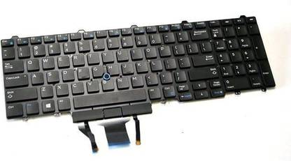 TechSonic Keyboard For Dell Latitude E5550, E5570, Precision 15-7510, 17-7710, 0N7CXW Internal Laptop-size Laptop Keyboard Compatible with Desktop, Laptop, Mac