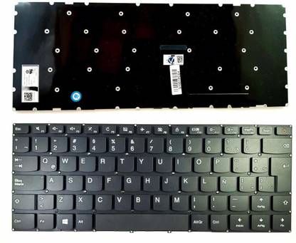 TechSonic Keyboard For Lenovo ideapad 110-14 110-14ibr 110-14isk Internal Laptop-size Laptop Keyboard Compatible with Desktop, Laptop, Mac