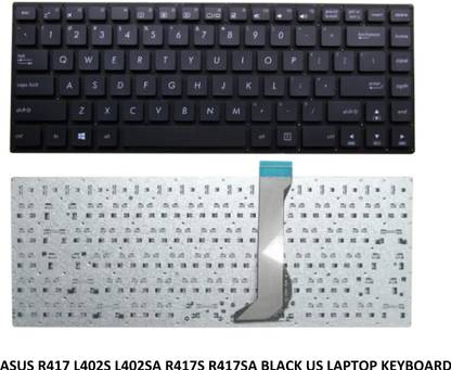 SOLUTIONS-365 COMPATIBLE KEYBOARD FOR ASUS R417 L402S L402SA R417S R417SA Internal Laptop-size Laptop Keyboard Compatible with Desktop, Laptop, Mac