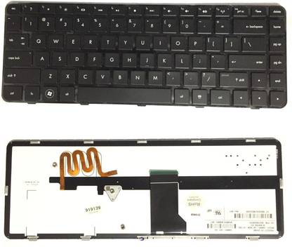 SOLUTIONS-365 COMPATIBLE HP DM4-1000 WITH BACKLIT BLACK US Internal Laptop-size Laptop Keyboard Compatible with Desktop, Laptop, Mac