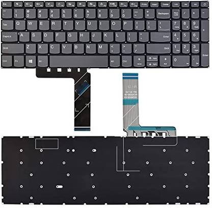 SellZone Laptop Keyboard for Lenovo 330-15 ARR (81D2) with On Off in Grey Color Internal Laptop-size Laptop Keyboard Compatible with Desktop, Laptop, Mac