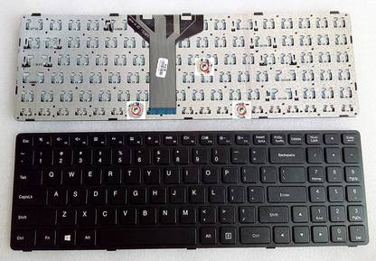 TechSonic Laptop Keyboard For Ideapad 100-15IBD, B50-50 Internal Laptop-size Laptop Keyboard Compatible with Desktop, Laptop, Mac