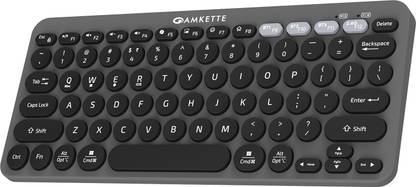 AMKETTE Optimus 4 in 1 Compact Bluetooth, Wireless Handheld Laptop Keyboard Compatible with Desktop, Laptop, Tablet, iPad, Mac multimedia_keys,Optimus BT Keyboard