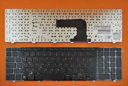 TechSonic Keyboard For Dell Inspiron 17R 5721, 17R 5737, 17 3737, V119725BS1, PK130T33A09 Internal Laptop-size Laptop Keyboard Compatible with Desktop, Laptop, Mac