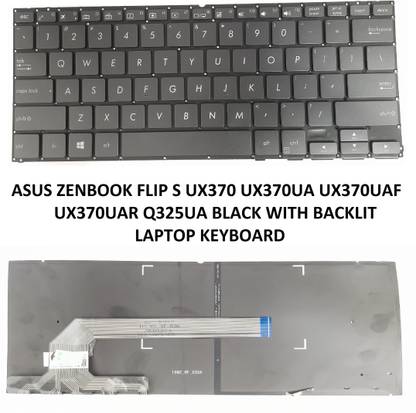 ROTECH SOLUTIONS KEYBOARD FOR ASUS ZENBOOK FLIP S UX370 UX370UA UX370U WITH BACKLIT Internal Laptop-size Laptop Keyboard Compatible with Desktop, Laptop, Mac