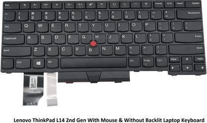 ROTECH SOLUTIONS Compatible Keyboard For Lenovo ThinkPad L14 2nd Gen With Mouse & Without Backlit Internal Laptop-size Laptop Keyboard