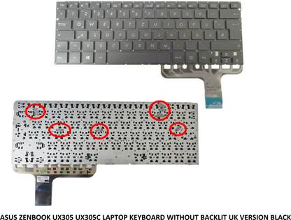 SOLUTIONS-365 COMPATIBLE KEYBOARD FOR ASUS ZENBOOK UX305 UX305C WITHOUT BACKLIT UK VERSION Internal Laptop-size Laptop Keyboard