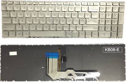 SOLUTIONS-365 COMPATIBLE HP 17 CG WITH BACKLIT SILVER US Internal Laptop-size Laptop Keyboard Compatible with Desktop, Laptop, Mac