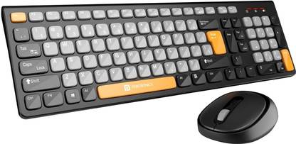 Portronics POR 2113 Wireless Standard Laptop Keyboard Compatible with Desktop, Laptop, Mac Easy to Use,Plug and Play,Quick, Comfy Durable body