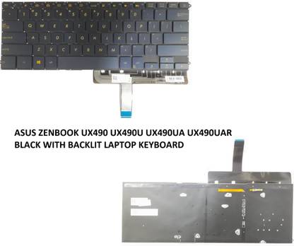 SOLUTIONS-365 COMATIBLE KEYBOARD FOR ASUS ZENBOOK UX490 UX490U UX490UA WITH BACKLIT Internal Laptop-size Laptop Keyboard Compatible with Desktop, Laptop, Mac
