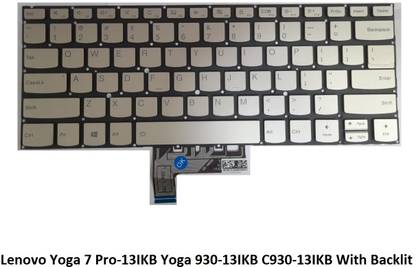 ROTECH SOLUTIONS Compatible Keyboard For Lenovo Yoga 7 Pro-13IKB Yoga 930-13IKB With Backlit Internal Laptop-size Laptop Keyboard Compatible with Desktop, Laptop, Mac