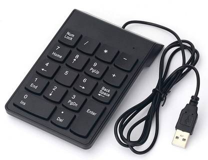 SCALEBEE Wired Numeric Keypad Slim Mini Number Pad Keyboard Numpad for Laptop & Desktop Wired USB Handheld Laptop Keyboard Compatible with Desktop, Laptop, Mac stand support