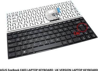 ROTECH SOLUTIONS COMPATIBLE KEYBOARD FOR Asus EeeBook E403 UK VERSION Internal Laptop-size Laptop Keyboard Compatible with Desktop, Laptop, Mac