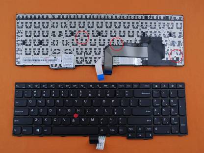 TechSonic Keyboard For Lenovo ThinkPad E550, E555, E550C Series, SN20F22474, V147820AS1 Internal Laptop-size Laptop Keyboard Compatible with Desktop, Laptop, Mac