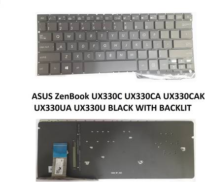 SOLUTIONS-365 COMPATIBLE KEYBOARD FOR ASUS ZENBOOK UX330C UX330CA UX330CAK WITH BACKLIT Internal Laptop-size Laptop Keyboard Compatible with Desktop, Laptop, Mac