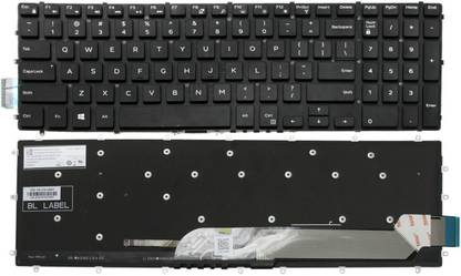 TECHCLONE Laptop Keyboard Replacement DELL INSPIRON 15 15-7566, 15 5567, 5565, 17 7000 Internal Laptop-size Laptop Keyboard
