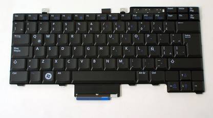TECHCLONE Part No Uk717 for Latitude E5400 E5410 E5500 E5510 M2400 M4400 M4500 Wireless Laptop-size Laptop Keyboard