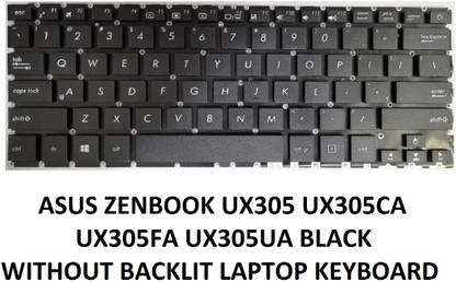 SOLUTIONS-365 COMPATIBLE KEYBOARD FOR ASUS ZENBOOK UX305 UX305CA WITHOUT BACKLIT Internal Laptop-size Laptop Keyboard Compatible with Desktop, Laptop, Mac
