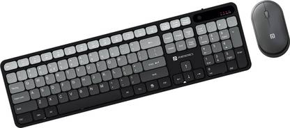 Portronics Key11 Combo Wireless Keyboard and Mouse, Rechargeable Type-C, Gradient Keys Wireless Handheld Laptop Keyboard Compatible with Desktop, Laptop, Mac
