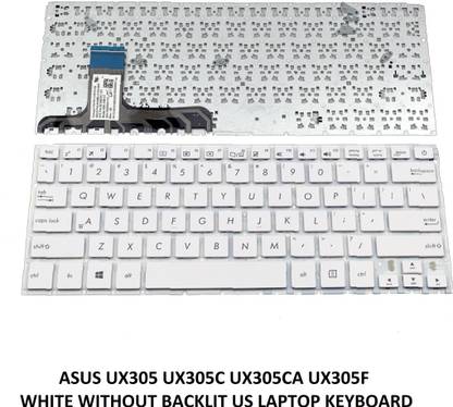 SOLUTIONS-365 COMPATIBLE KEYBOARD FOR ASUS ZENBOOK UX305 UX305C UX305CA WITHOUT BACKLIT Internal Laptop-size Laptop Keyboard Compatible with Desktop, Laptop, Mac