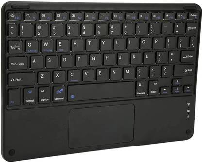 FKU 10 Inch Rechargeble Bluetooth Keyboard, Lightweight Ultra Wide Bluetooth, Wireless Handheld Multi-device Keyboard Compatible with Desktop, Laptop, Mac Rainbow,multimedia_keys,10 Inch Rechargeble Bluetooth Keyboard
