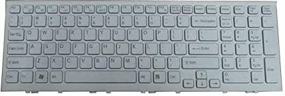 SellZone Keyboard for Sony vaio PCG- 71811W Sony Eh Series Laptop (White) Internal Laptop-size Laptop Keyboard Compatible with Desktop, Laptop, Mac