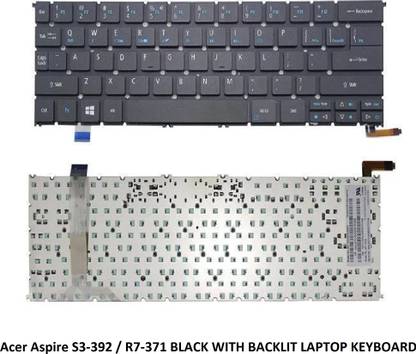 ROTECH SOLUTIONS COMPATIBLE KEYBOARD FOR Acer Aspire S3-392 R7-371 WITH BACKLIT Internal Laptop-size Laptop Keyboard Compatible with Desktop, Laptop, Mac
