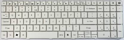 SOLUTIONS-365 ACER 5738 WITHOUT BACKLIT WHITE US Internal Laptop-size Laptop Keyboard Compatible with Desktop, Laptop, Mac