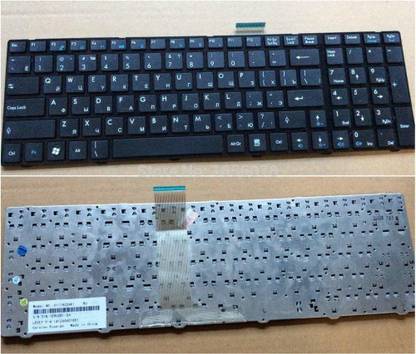 TechSonic Laptop Keyboard For MSI CR620 CR650 1683 EX600 EX640 R6000 A6200 Internal Laptop-size Laptop Keyboard