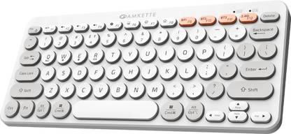 AMKETTE Optimus 4 in 1 Compact Bluetooth, Wireless Handheld Laptop Keyboard Compatible with Desktop, Laptop, Tablet, iPad, Mac