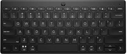 HP 350 Compact Multi-Device Bluetooth Standard Multi-device Keyboard Compatible with Desktop, Laptop, Tablet, iPad, Mac connectivity (upto 3 devices) with 2 years battery life